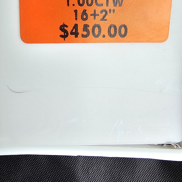 Sterling Silver Cross Pendant Necklace with Clear Marquise Cubic Zirconia - Picture 5 of 5